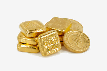 Guldtackor och guldmynt